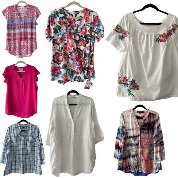 🆕 Lot of 7 Blouses - Picture 1 of 16